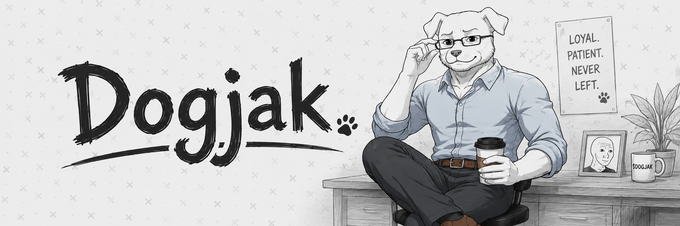 Dogjak banner — the dog that never left